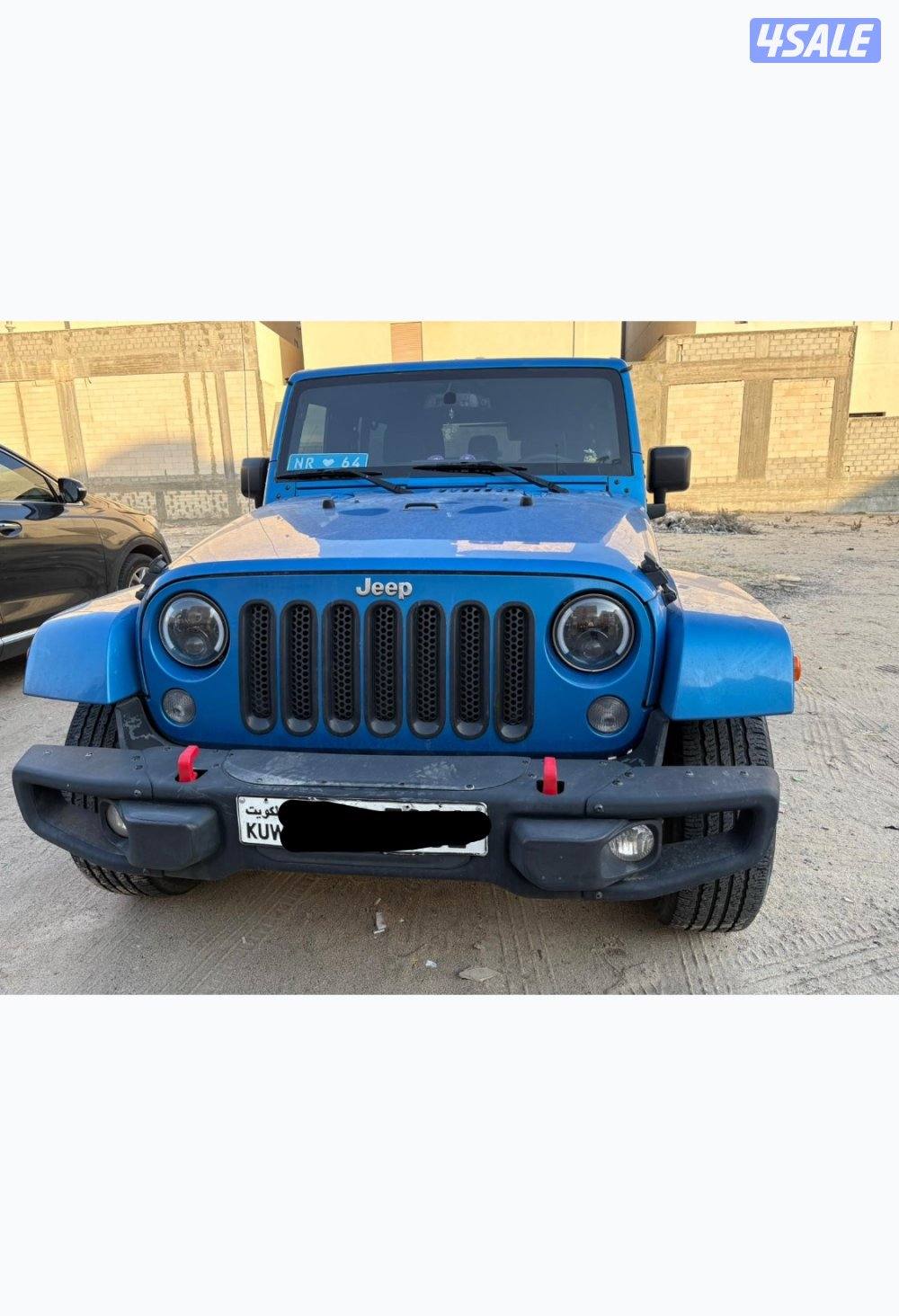 جيب رانجلر صحاري وارد الوكالة موديل 2014 لون ازرق صبغ وكالة0
