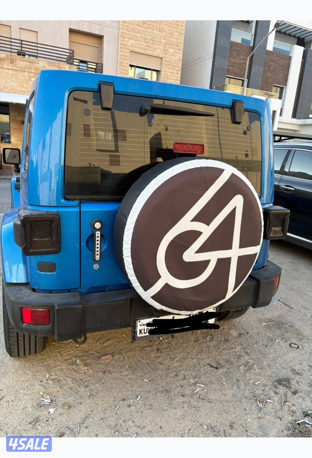 جيب رانجلر صحاري وارد الوكالة موديل 2014 لون ازرق صبغ وكالة2