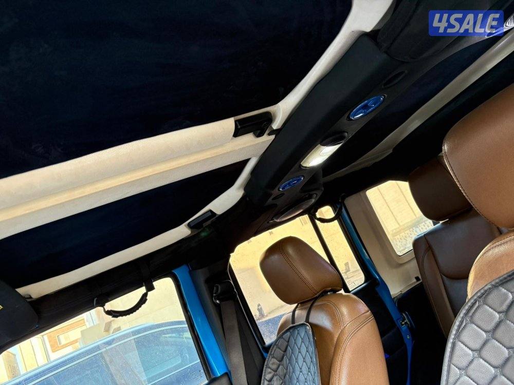 جيب رانجلر صحاري وارد الوكالة موديل 2014 لون ازرق صبغ وكالة3