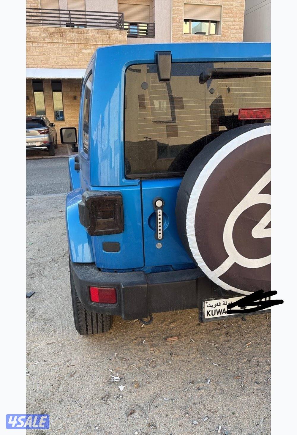 جيب رانجلر صحاري وارد الوكالة موديل 2014 لون ازرق صبغ وكالة7