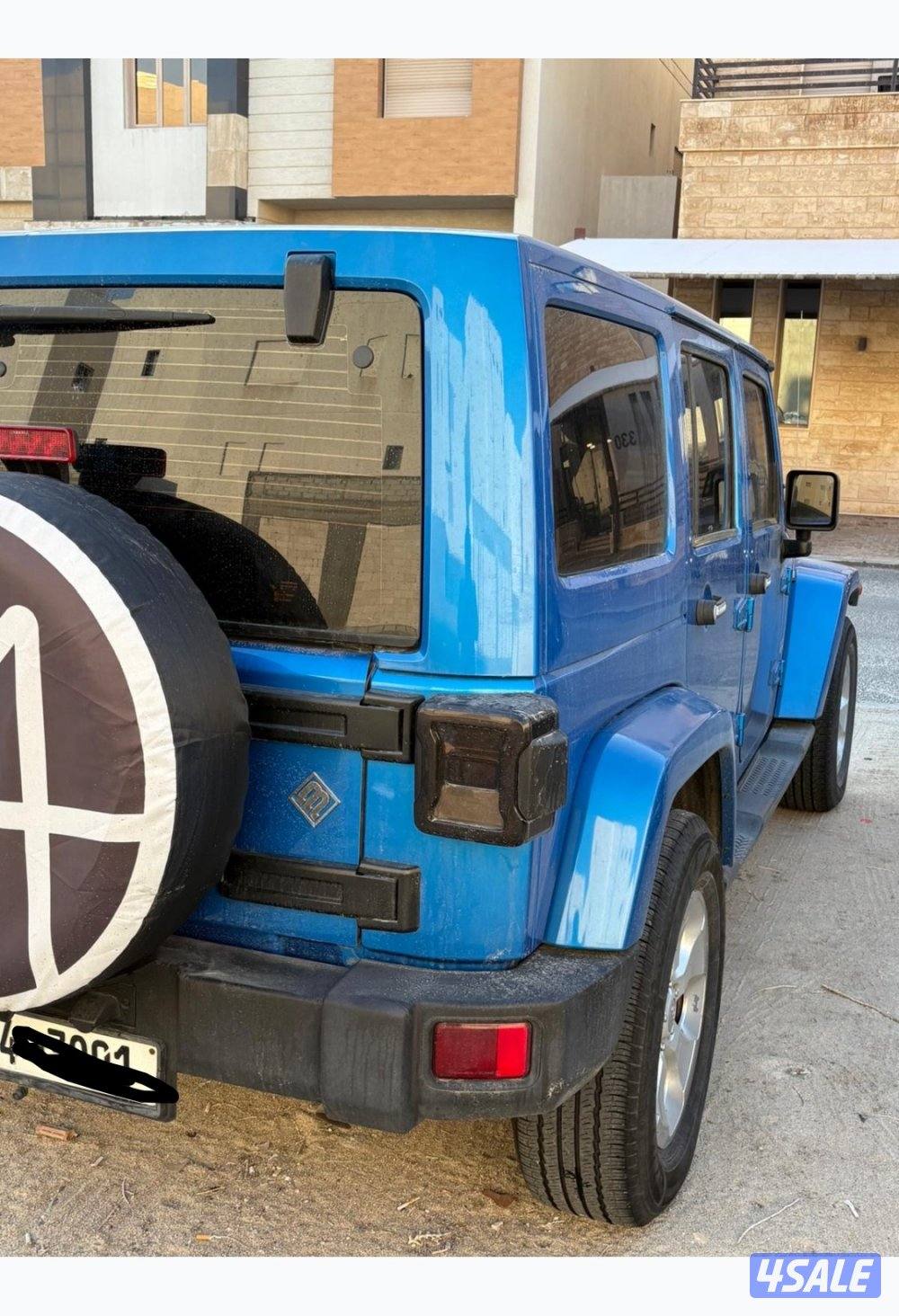 جيب رانجلر صحاري وارد الوكالة موديل 2014 لون ازرق صبغ وكالة8