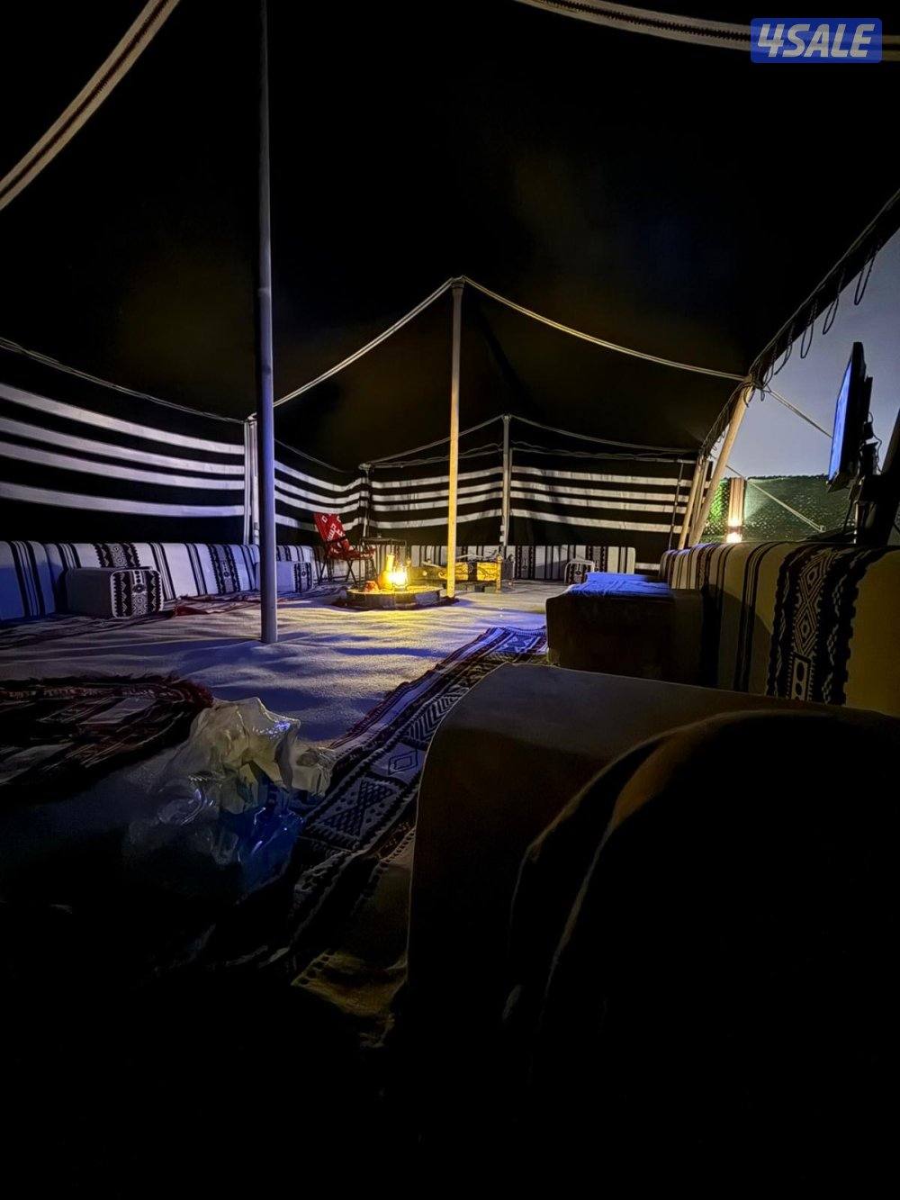 للبيع بيت شعر 9 في عرض 6 نظيف جديد ثاني تركيبه له على السوم0