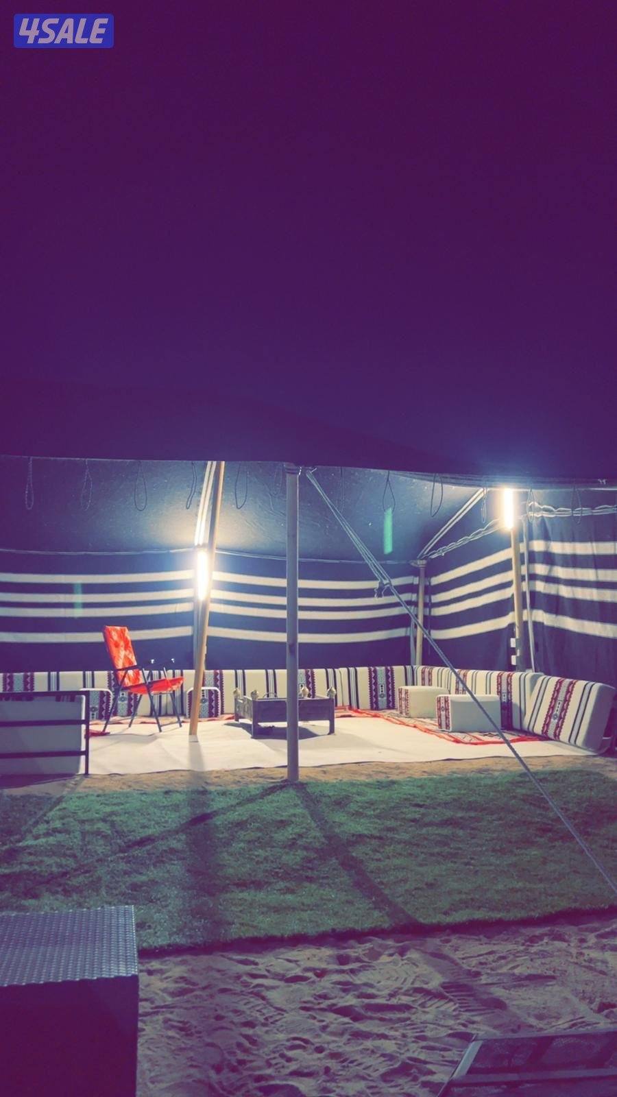 للبيع بيت شعر 9 في عرض 6 نظيف جديد ثاني تركيبه له على السوم2