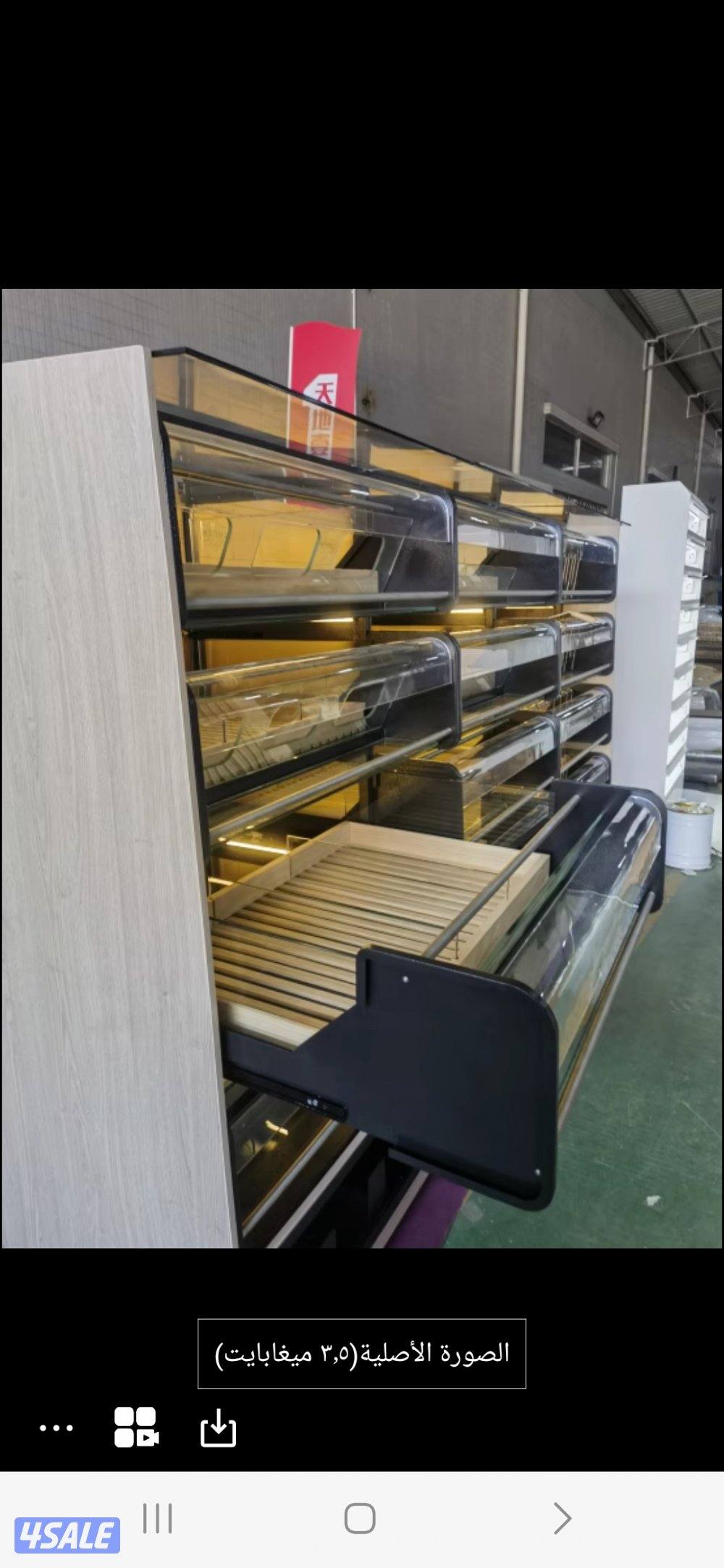 أرفف مخبوزات تصلح مطعم أو مخبز أو سوبر ماركت1