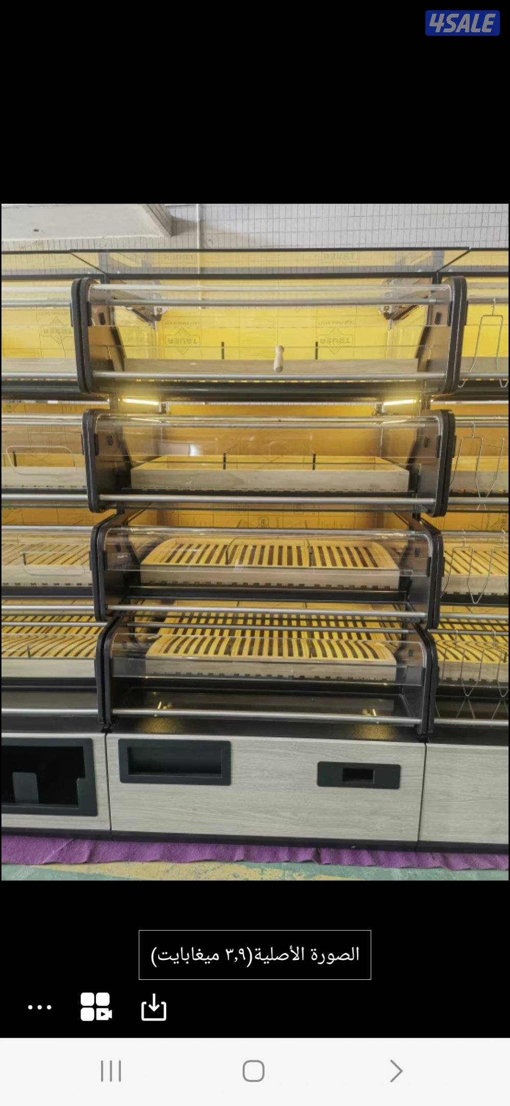 أرفف مخبوزات تصلح مطعم أو مخبز أو سوبر ماركت2