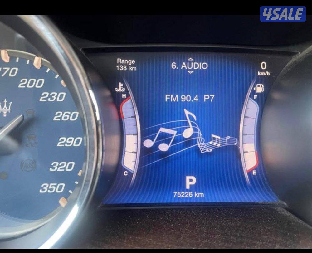 للبيع مازيراتي كواتروبورت بحاله جيدا موديل ٢٠١٤ عداد ٧٥ الف سرفيس3