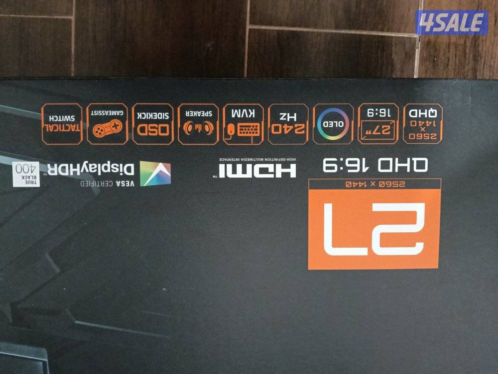 شاشه QD-Oled gigabyte M027Q2 ٢٧ بوصه0