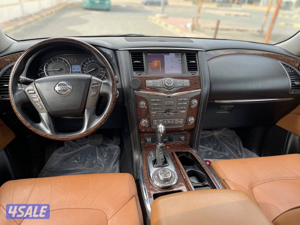 نيسان باترول بلاتينوم الخليج الاولى صبغ قطعه فحص جير مكينه شاصي7