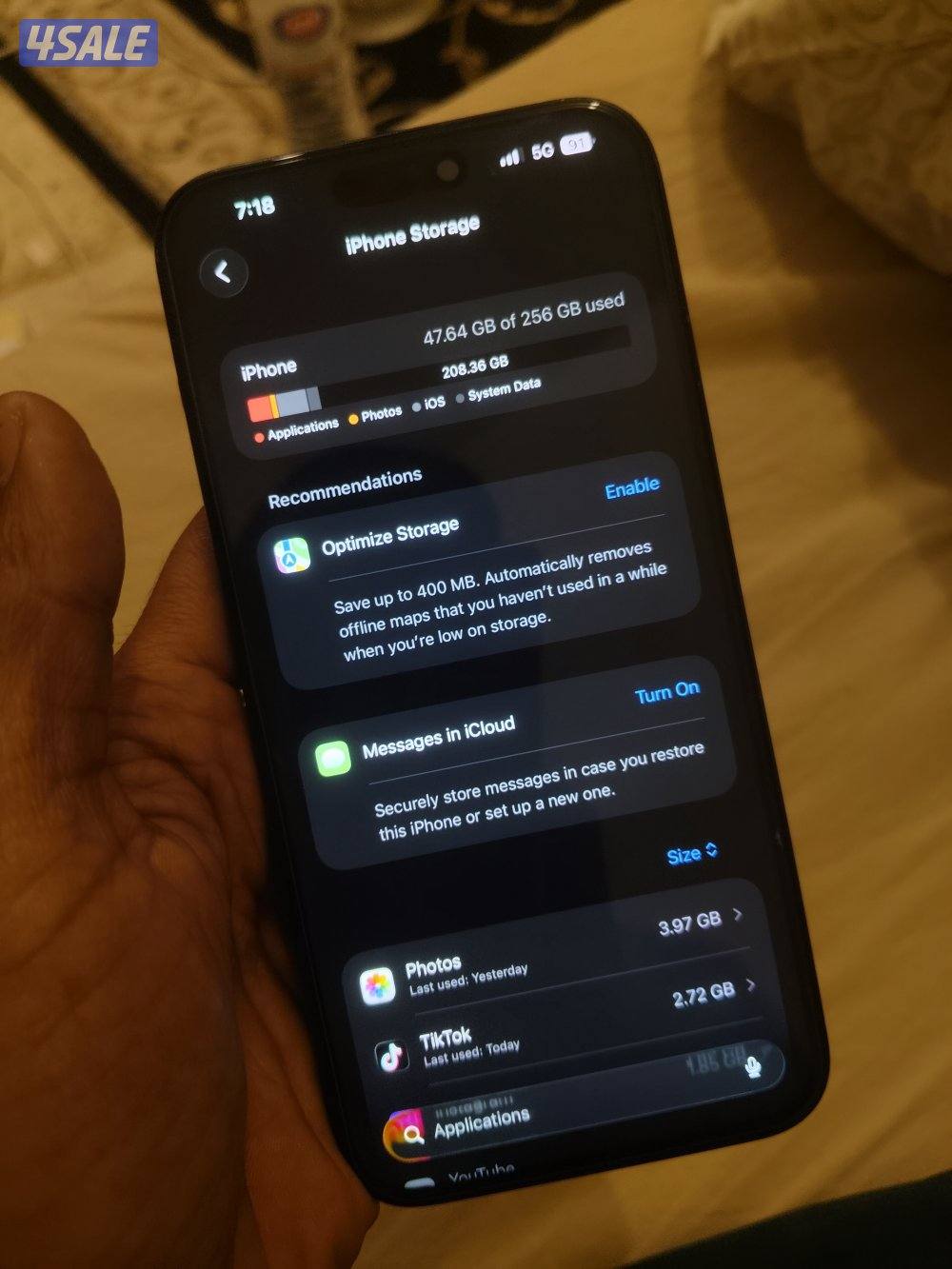15 pro max 256gb Display and battery Change Good Condition4