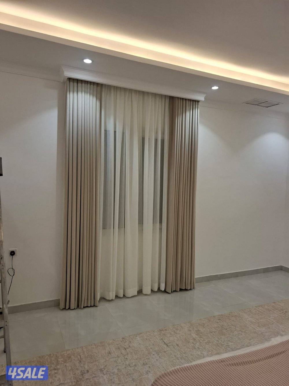 تفصيل وتركيب جميع أنواع الستائر والبرادي في الكويت نوفر خدمة12