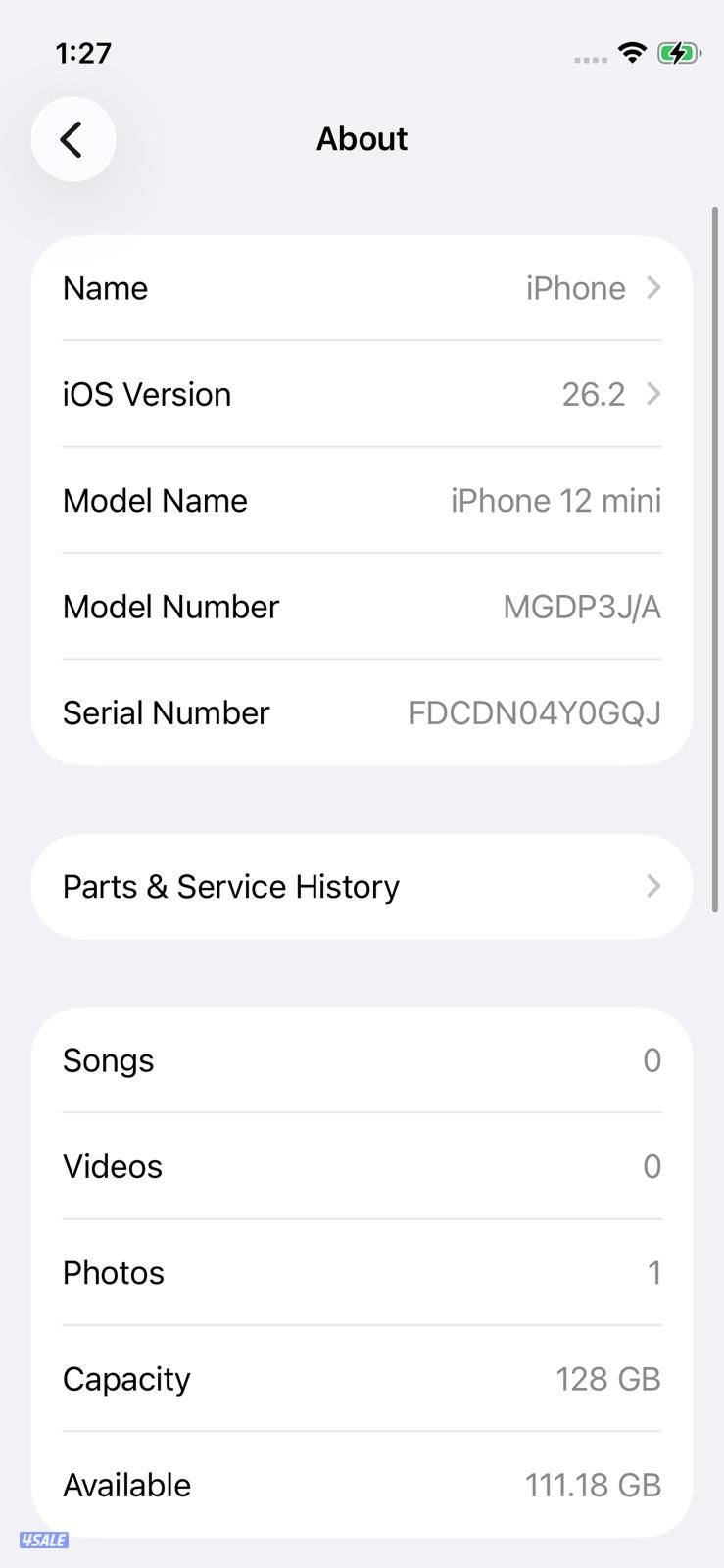iPhone 12 Mini 128GB Blue – Battery 100% ايفون 12 ميني 128 جيجا أزرق6