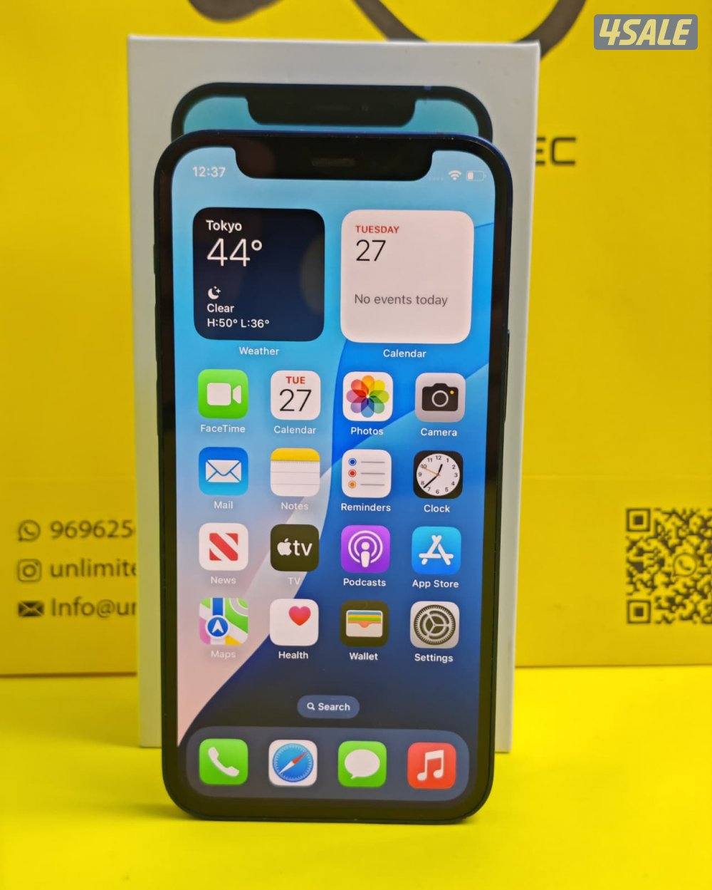 iPhone 12 Mini 128GB Blue – Battery 77% ايفون 12 ميني 128 جيجا أزرق9