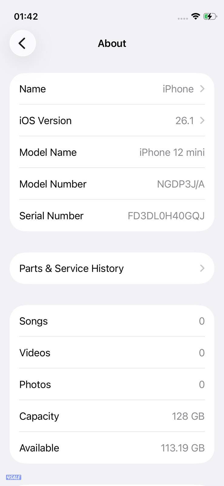 iPhone 12 Mini 128GB Blue – Battery 77% ايفون 12 ميني 128 جيجا أزرق12