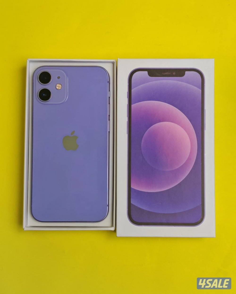 iPhone 12 Mini 128GB Purple – Battery 74% ايفون 12 ميني 128 جيجا بنفسج1