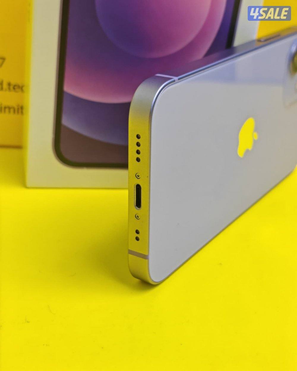 iPhone 12 Mini 128GB Purple – Battery 74% ايفون 12 ميني 128 جيجا بنفسج2