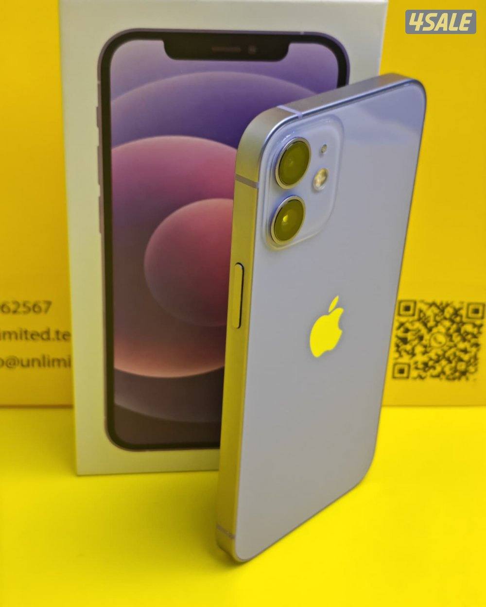 iPhone 12 Mini 128GB Purple – Battery 74% ايفون 12 ميني 128 جيجا بنفسج4