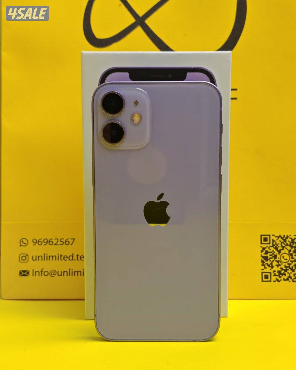 iPhone 12 Mini 128GB Purple – Battery 74% ايفون 12 ميني 128 جيجا بنفسج5
