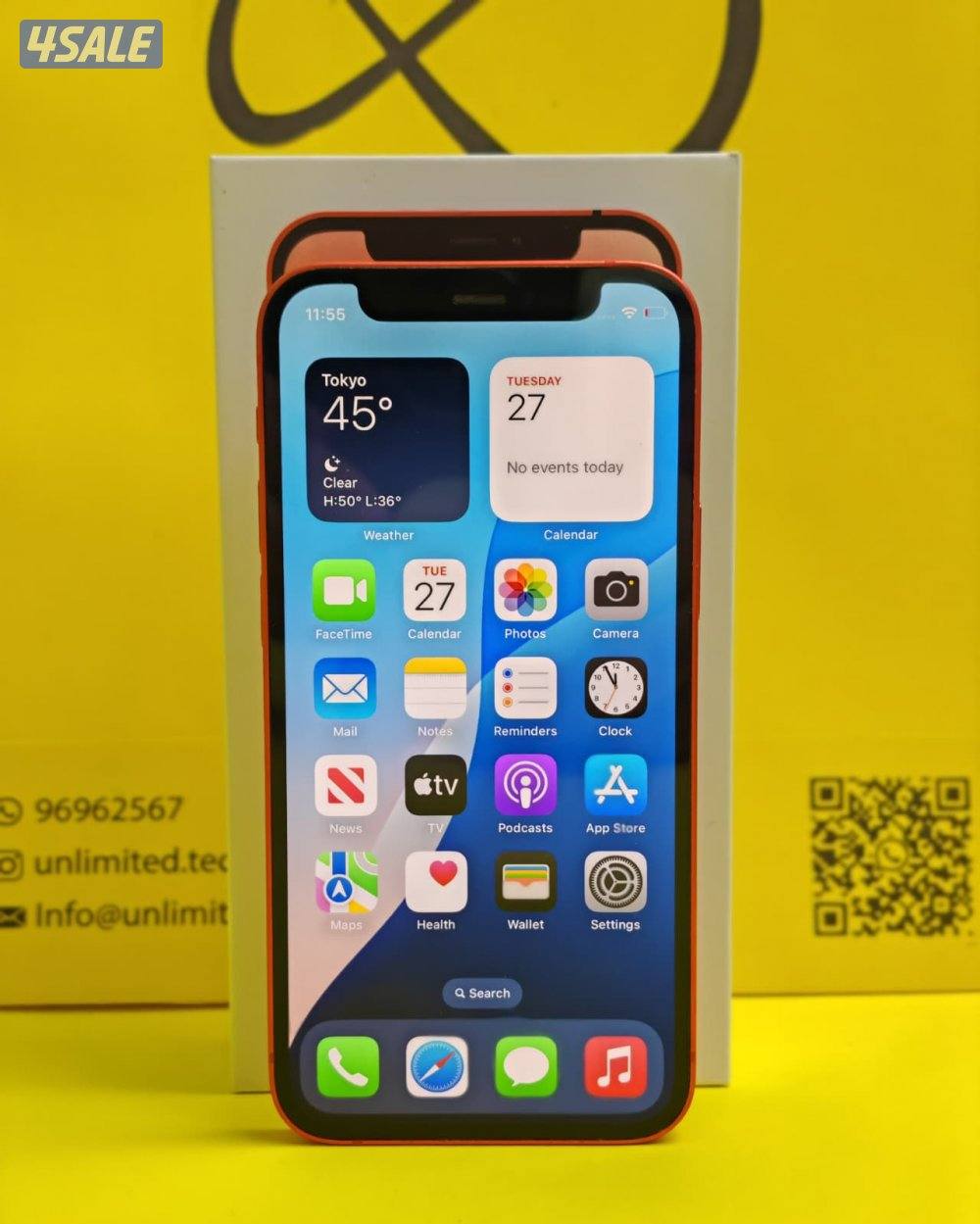 iPhone 12 Mini 128GB Red – Battery 74% ايفون 12 ميني 128 جيجا أحمر6