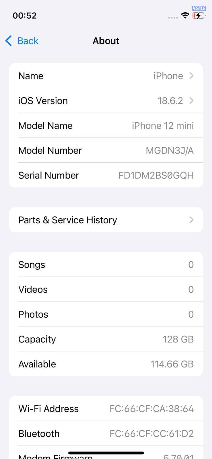 iPhone 12 Mini 128GB Red – Battery 74% ايفون 12 ميني 128 جيجا أحمر11