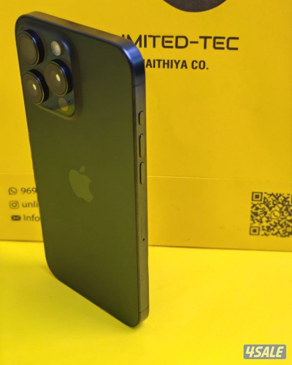 iPhone 15 Pro Max 256GB Blue – Battery 88% ايفون 15 برو ماكس 256 جيجا3