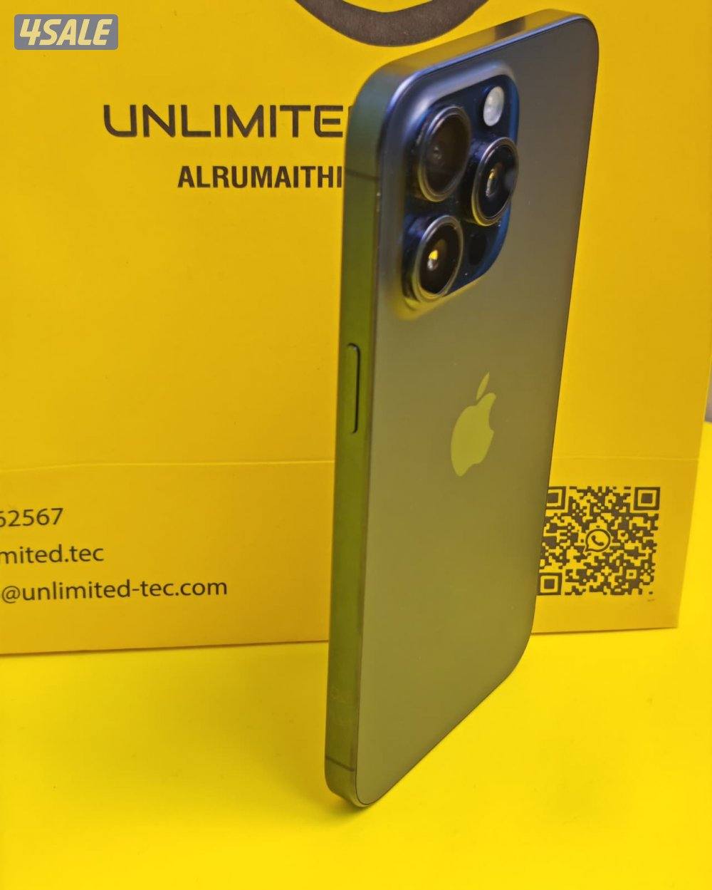 iPhone 15 Pro Max 256GB Blue – Battery 88% ايفون 15 برو ماكس 256 جيجا4