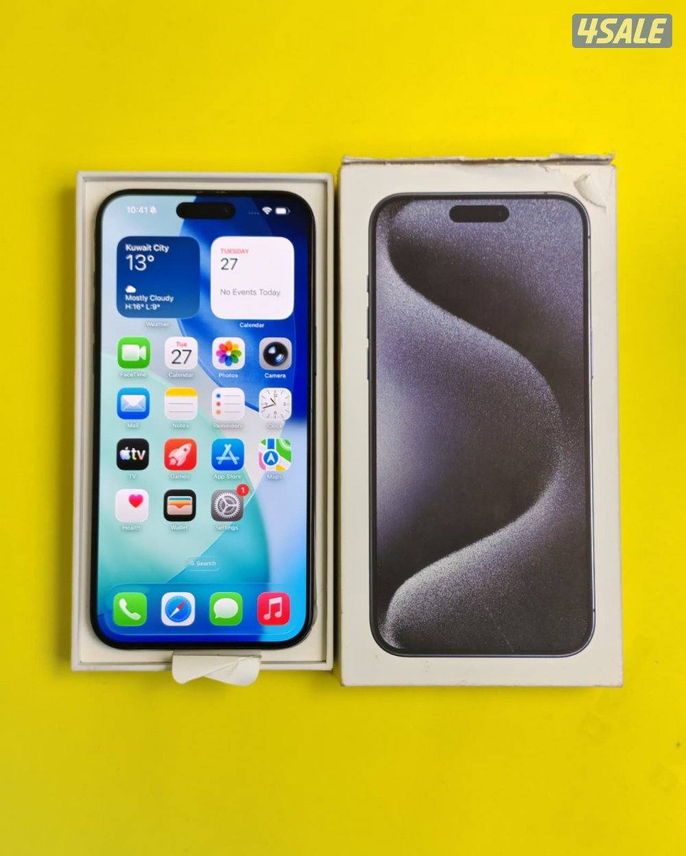 iPhone 15 Pro Max 256GB Blue – Battery 89% ايفون 15 برو ماكس 256 جيجا1