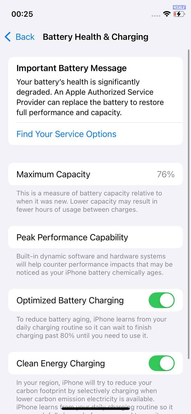 iPhone 12 Mini 128GB Starlight – Battery 76% ايفون 12 ميني 128 جيجا9