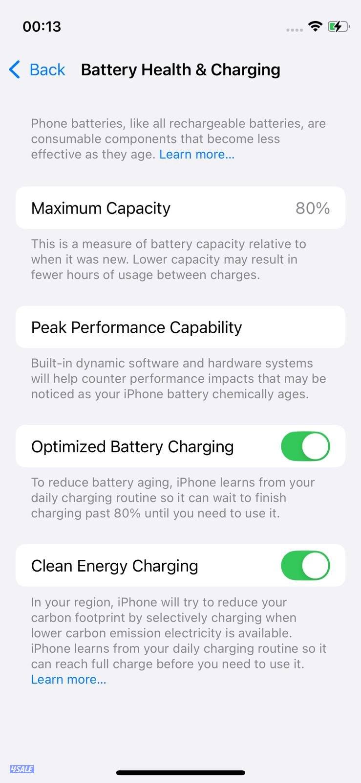 iPhone 12 Mini 128GB Starlight – Battery 80% ايفون 12 ميني 128 جيجا2