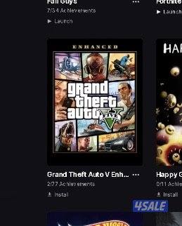 حساب ايبك للبيع فيه العاب متنوعه حوالي ٣٥ لعبه من ضمنهم جراند وامونق0