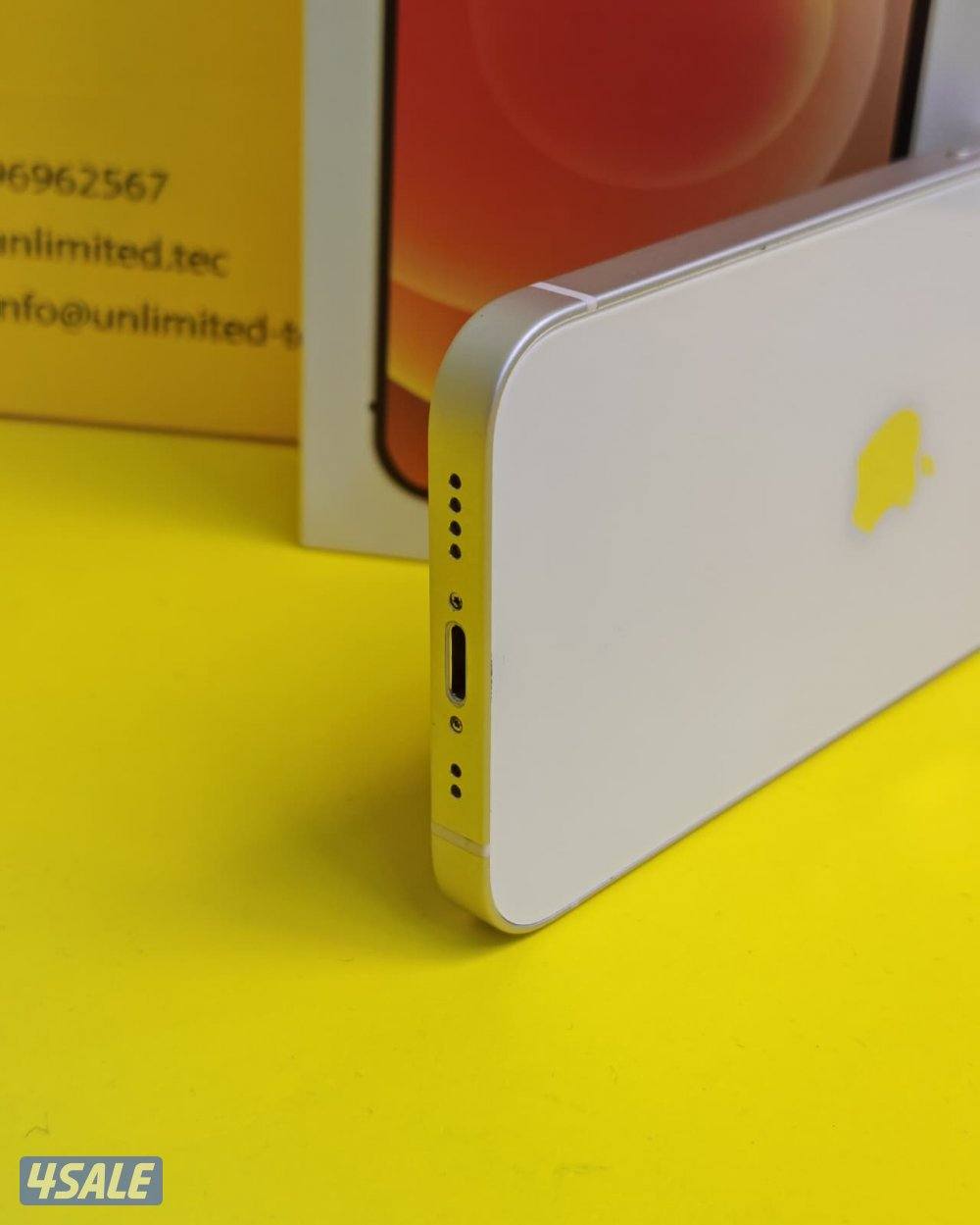 iPhone 12 Mini 128GB Starlight – Battery 77% ايفون 12 ميني 128 جيجا1