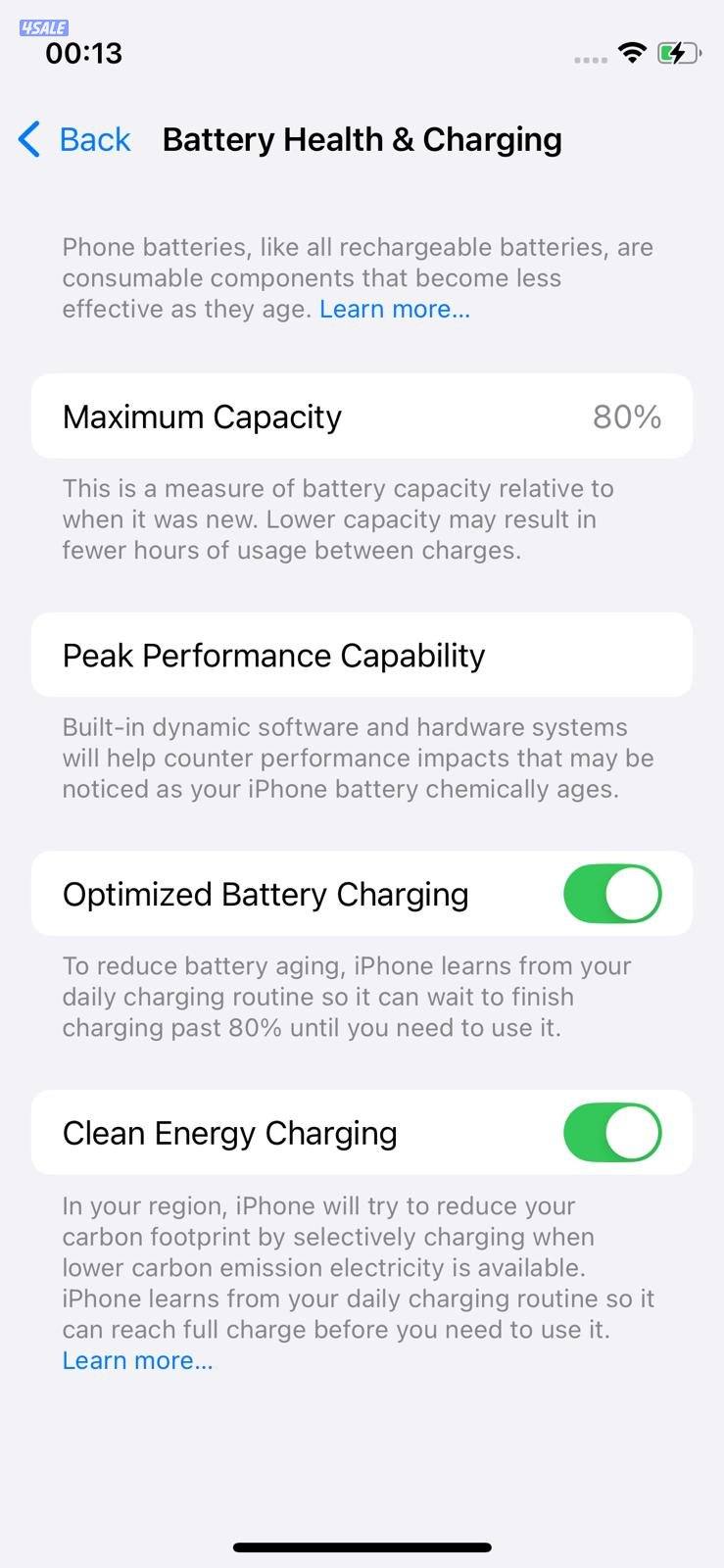 iPhone 12 Mini 128GB Starlight – Battery 77% ايفون 12 ميني 128 جيجا8