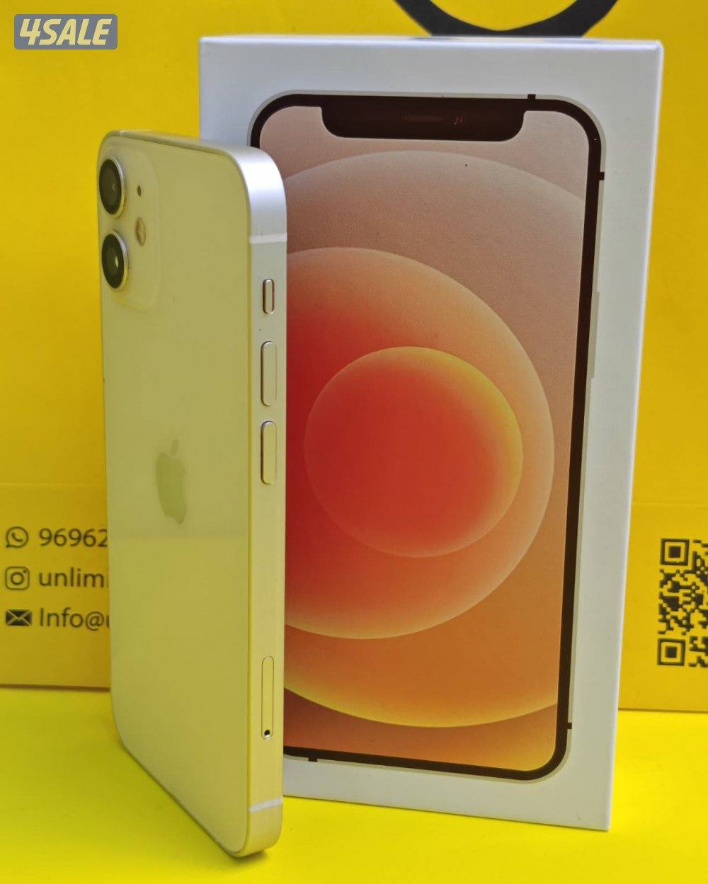 iPhone 12 Mini 256GB Starlight – Battery 73% ايفون 12 ميني 256 جيجا5