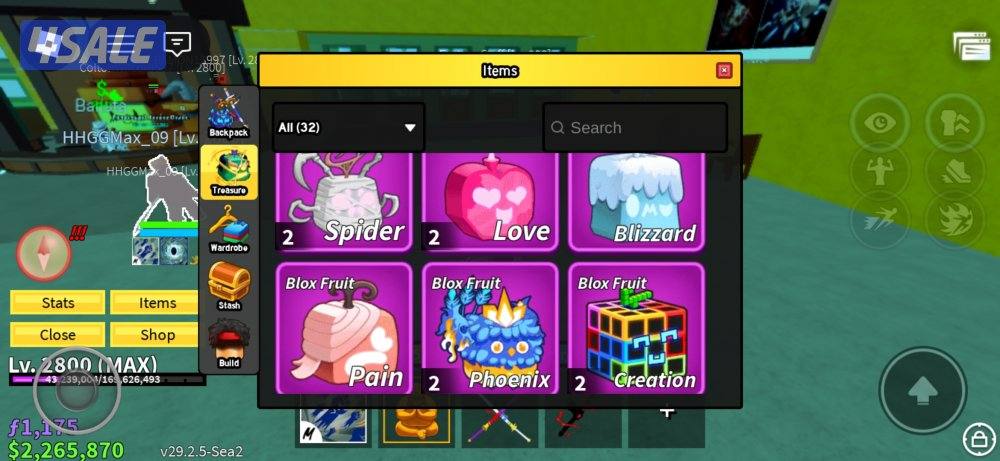 حساب بلوكس فروتس لفل ماكس مليان اغراض جميع التفاصيل في الصور8