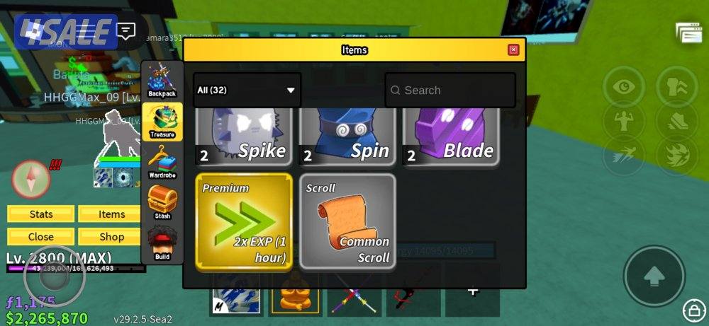 حساب بلوكس فروتس لفل ماكس مليان اغراض جميع التفاصيل في الصور9