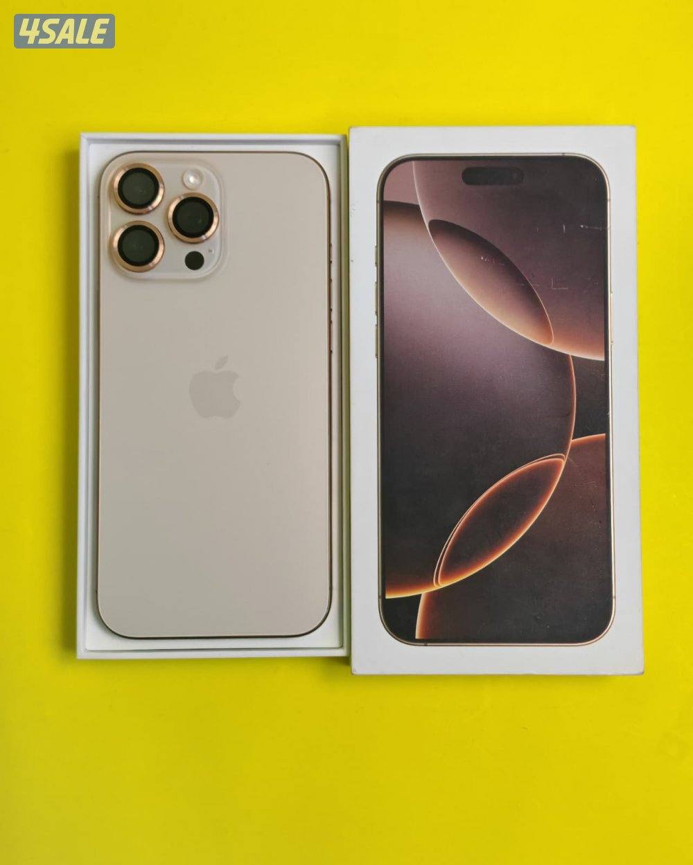 iPhone 16 Pro Max 256GB Desert – Battery 100% ايفون 16 برو ماكس 2560