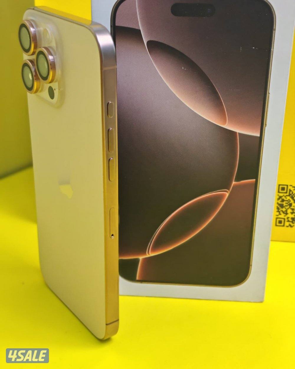 iPhone 16 Pro Max 256GB Desert – Battery 100% ايفون 16 برو ماكس 2562