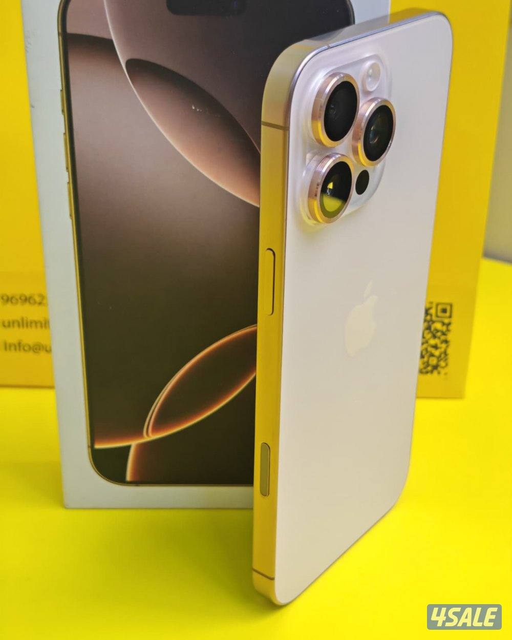 iPhone 16 Pro Max 256GB Desert – Battery 100% ايفون 16 برو ماكس 2563