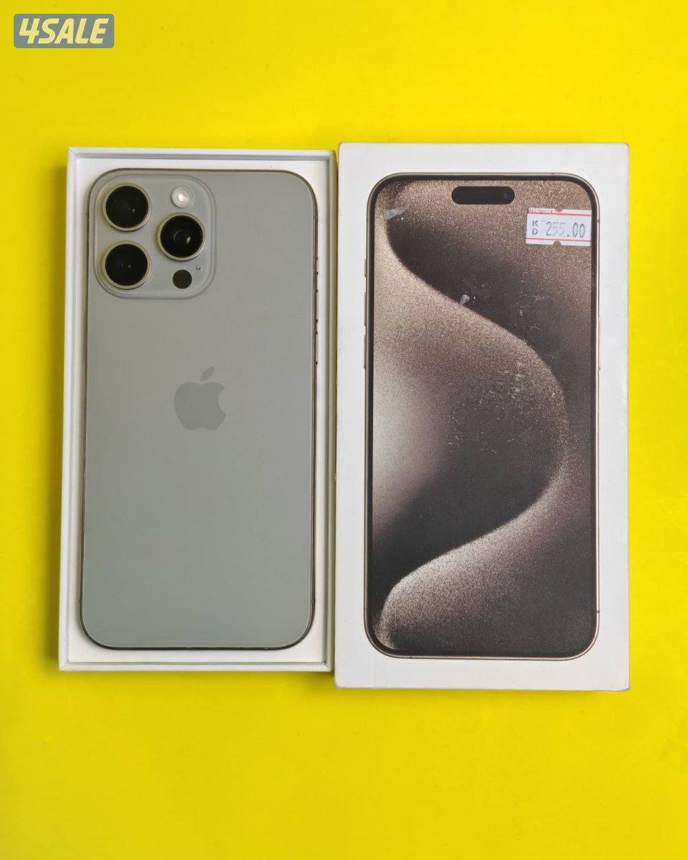 iPhone 15 Pro Max 512GB Natural – Battery 87% ايفون 15 برو ماكس 5120