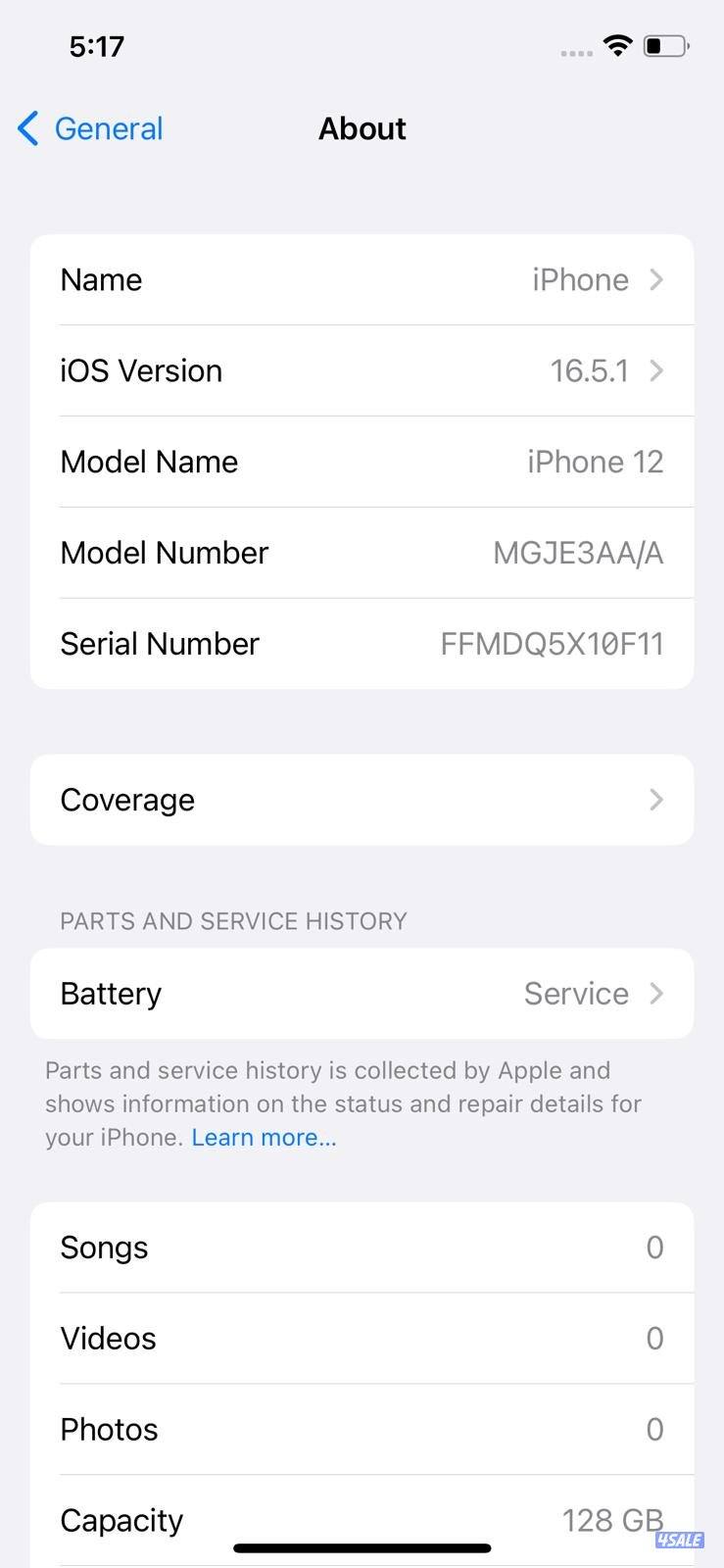 iPhone 12 128GB Blue – Battery 79% ايفون 12 128 جيجا أزرق شاشة مبدلة3