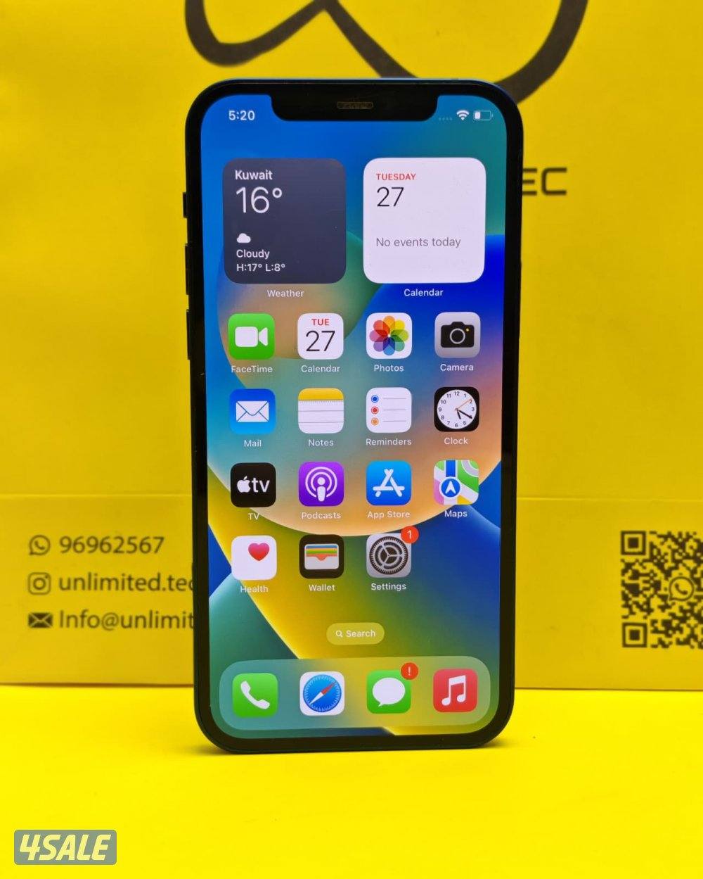 iPhone 12 128GB Blue – Battery 79% ايفون 12 128 جيجا أزرق شاشة مبدلة7