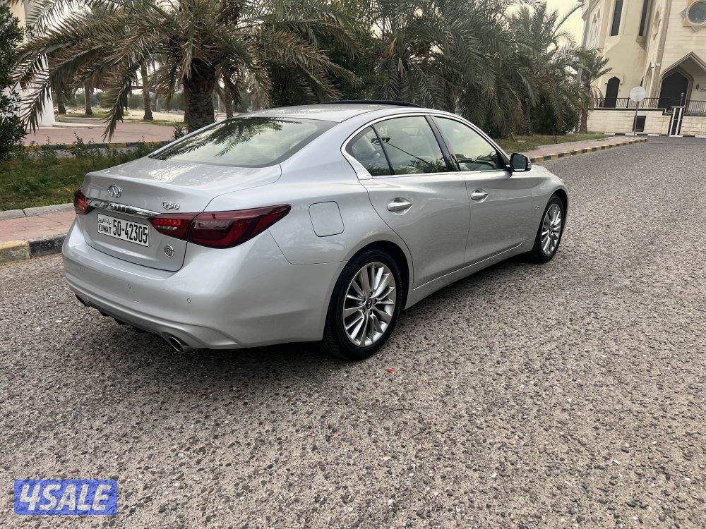 انفنتي Q50 موديل 2018 عداد 170 الف صبغ الوكاله بحاله ممتازه شرط الفحص1