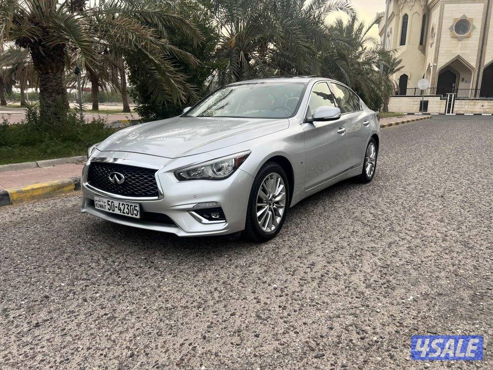 انفنتي Q50 موديل 2018 عداد 170 الف صبغ الوكاله بحاله ممتازه شرط الفحص4