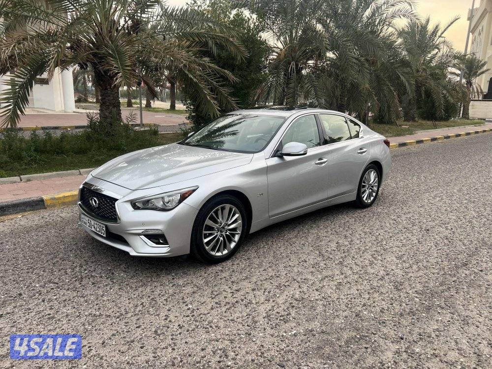 انفنتي Q50 موديل 2018 عداد 170 الف صبغ الوكاله بحاله ممتازه شرط الفحص5