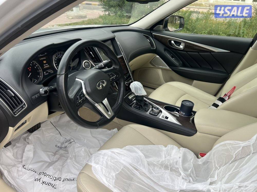 انفنتي Q50 موديل 2018 عداد 170 الف صبغ الوكاله بحاله ممتازه شرط الفحص6