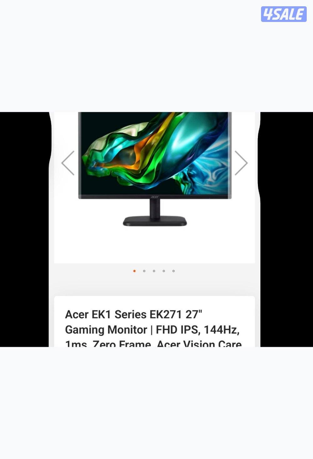 i5 12400f + rtx 3060 12gb شاشه acer 144hz3