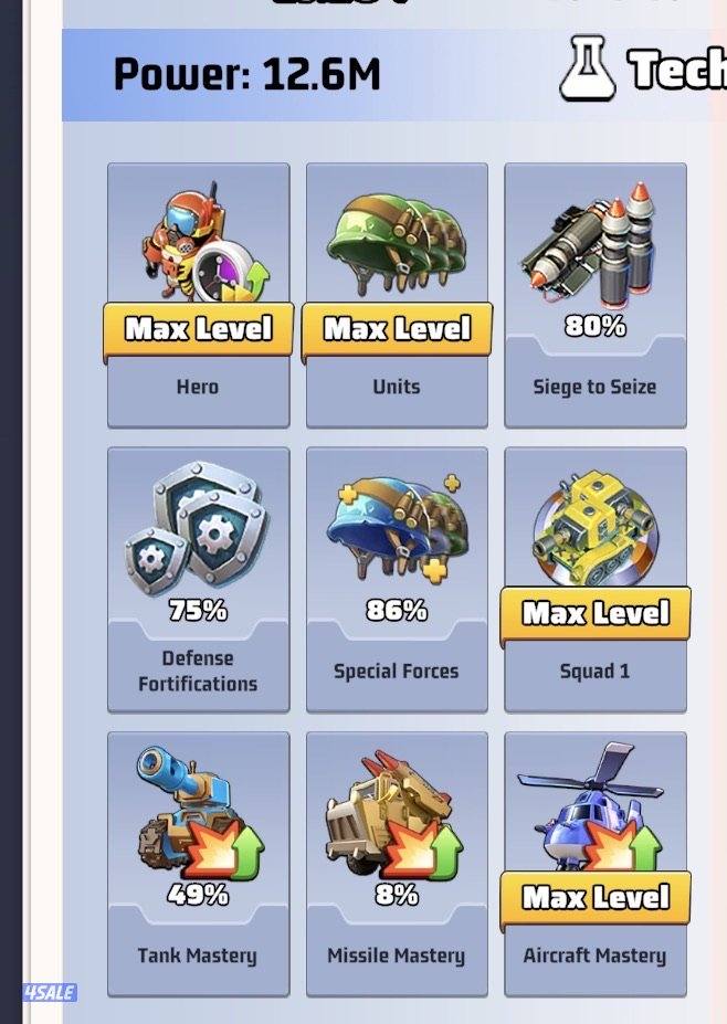 بيع حساب قوي لاست وار last war الحرب الاخيرة2