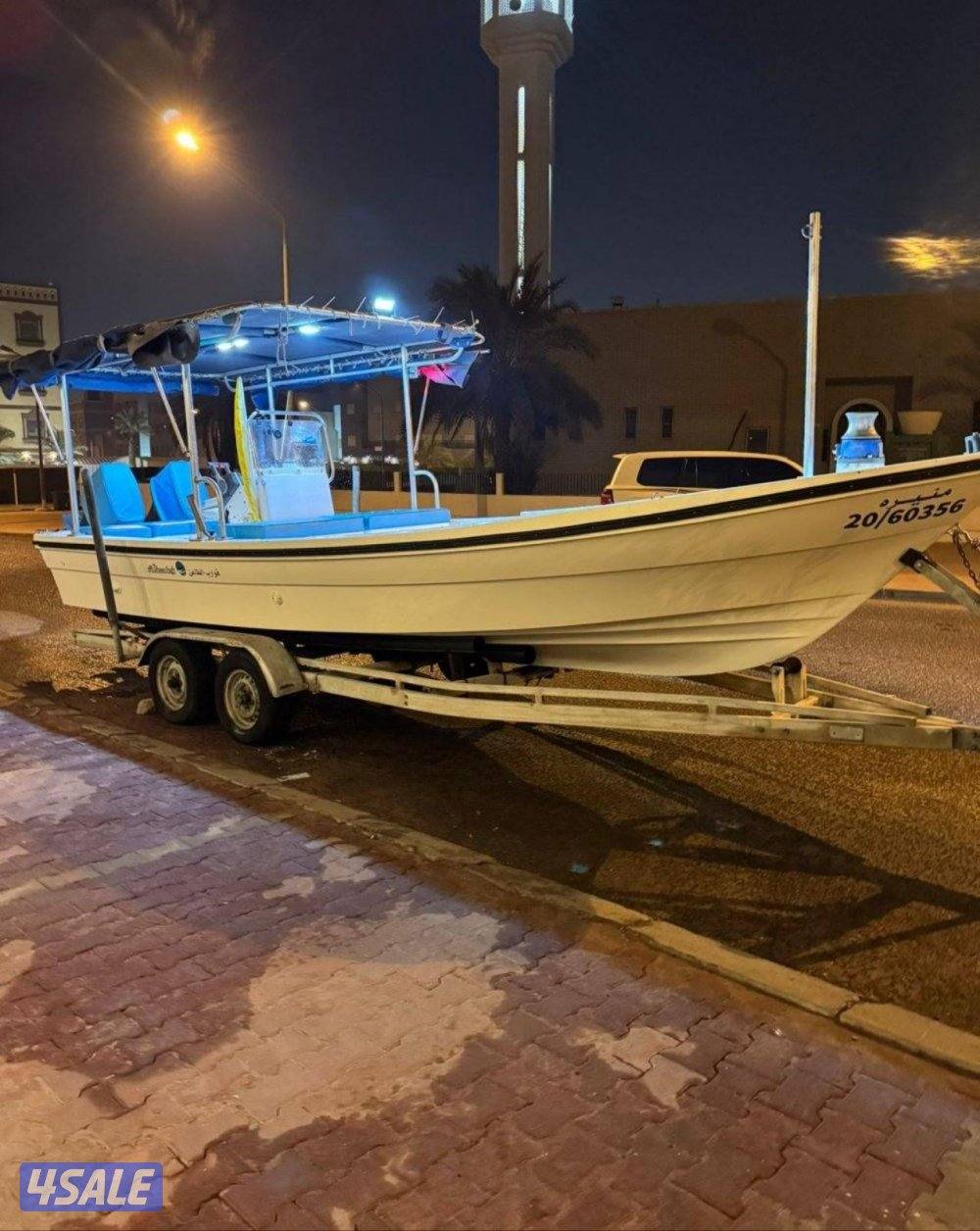 للبيع طراد الضاعن 24قدم شرط الفحص جديد2