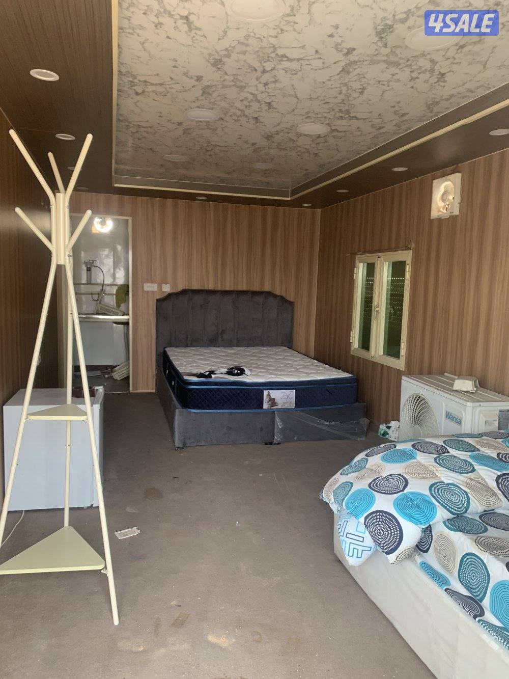 شاليه مقاس سبعة ونص في ثالث وعشرين مقسم مطبخ ودوره مياه وغرفة1