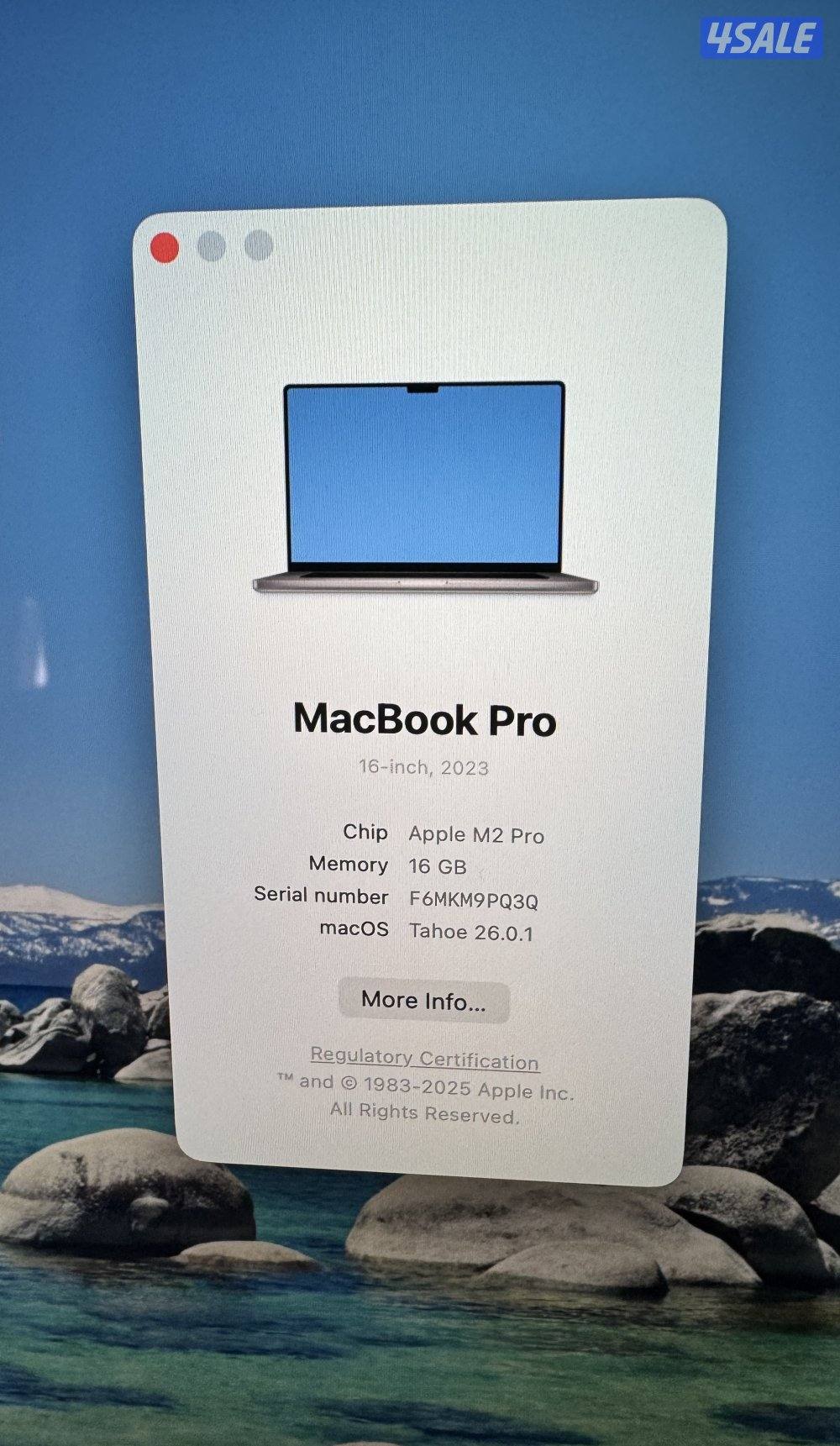 لابتوب ابل ماك بوك برو ام 2 شاشة 16 انش 16 جيجا رام بملحقاته والكرتون2