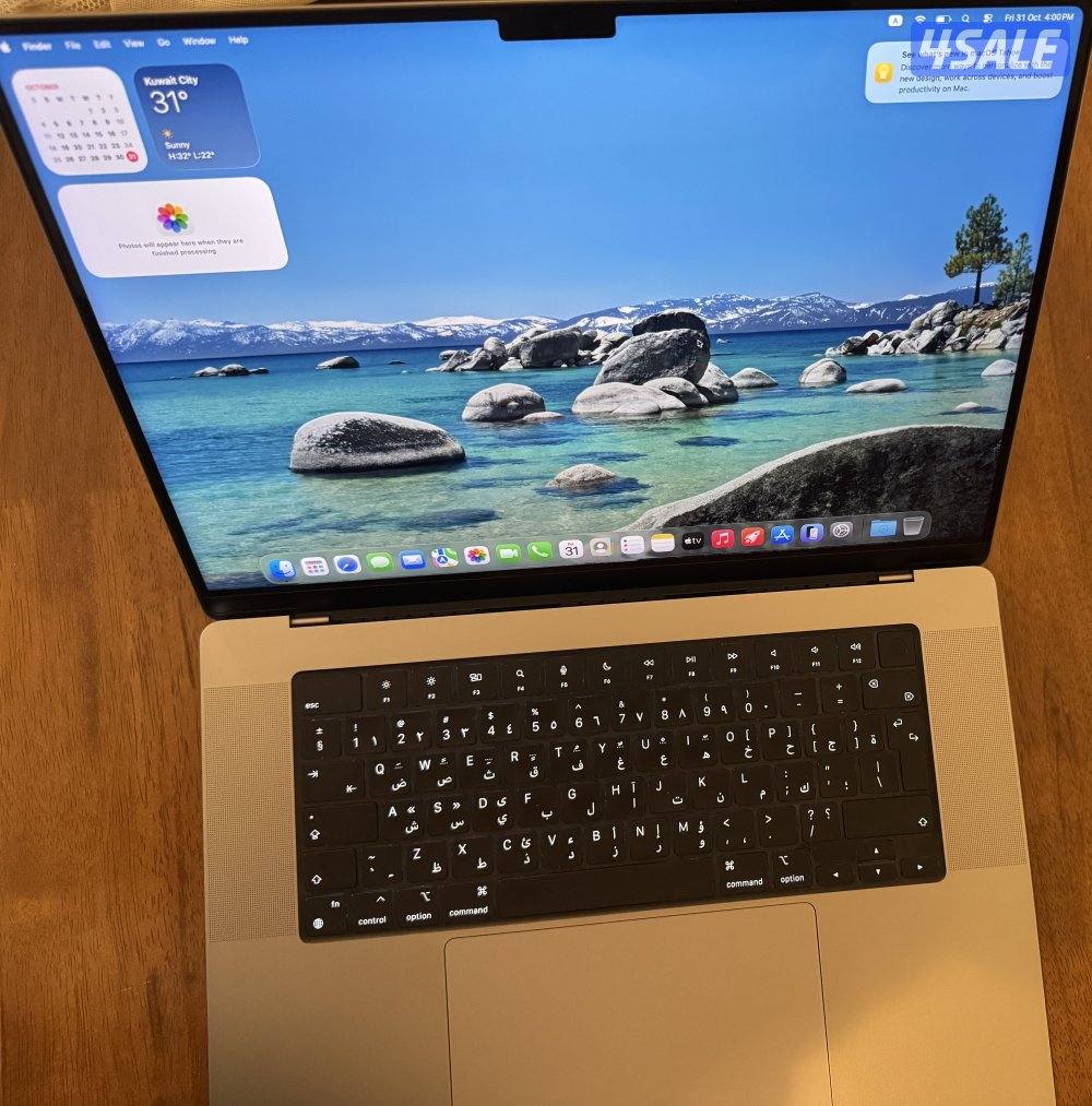 لابتوب ابل ماك بوك برو ام 2 شاشة 16 انش 16 جيجا رام بملحقاته والكرتون3